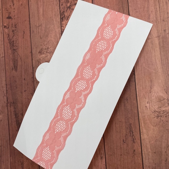 Baby Girls Headband-Cute Pink Lace HeadBand with One Silk Flower - Picture 6 of 6